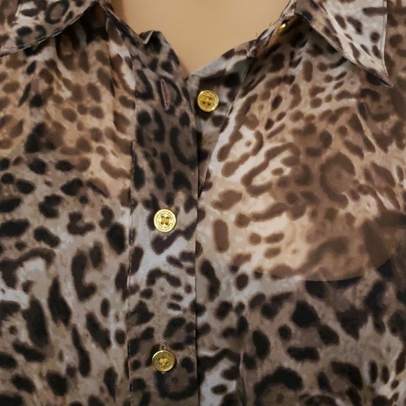 Calvin Klein Leopard print sleeveless dress in a Size: Large - Picture 5 of 6